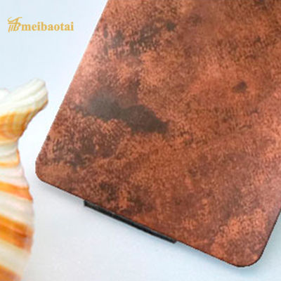 Goede prijs SS304 verouderde van de het Roestvrije staalplaat van het Kleuren Antieke Koper de Decoratiemuur online