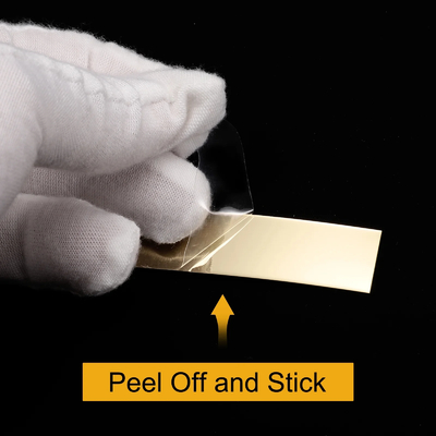 Metal Stainless Steel Tile Trim Flat Tape Adhesive Roll