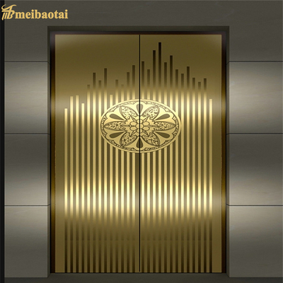 Etched Mirror Stainless Steel Sheet Decorative Elevator Door And Cabinet