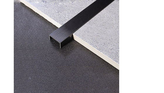 Decoratieve 12 mm blauwe PVD bedekte 304 roestvrij staal U-trektegelrand