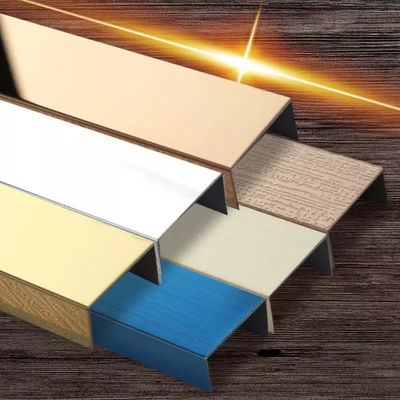 Goede prijs Decoratieve 20mm PVD Kleur Gecoate 304 Roestvrij Staal U-profiel Tegelrand online