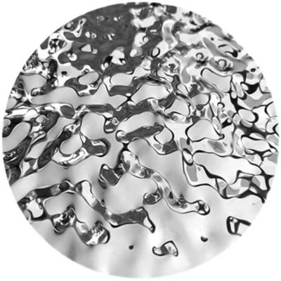 Goede prijs 304 Grade Zilver Spiegel Glanzend Watergolf Patroon Roestvrij Staal Decoratieve Plaat Koudgewalst online