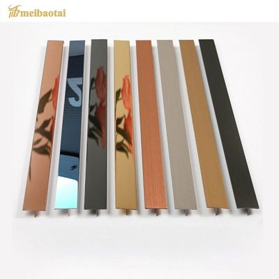 2438 mm Lengte 304 Roestvrij Staal Tegelprofiel met Spiegeloppervlak voor Muur en Vloer