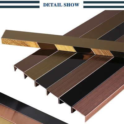 Goede prijs PVD-kleurcoated 304 roestvrij staal U-vormige tegels met 12 mm breedte voor decoratieve toepassingen online