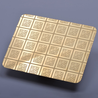 AISI Geëtste Staalplaat 201 van Stianless 304 Pvd-Kleuren Gouden 8k Super Spiegel