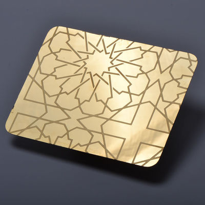 Goede prijs Super Mirror zilver gegraveerd 304 roestvrij staal plaat 0,95 mm Thk voor plafond deur muur online