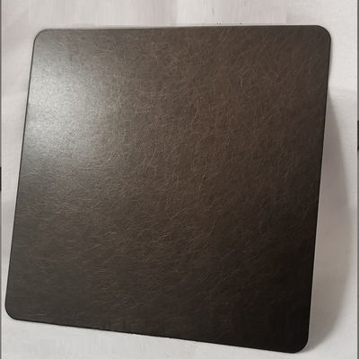 Goede prijs Bronzen kleur gecoat 0,65 mm dikte anti-vingerafdruk decoratief roestvrij staalplaat met PVD-coating online