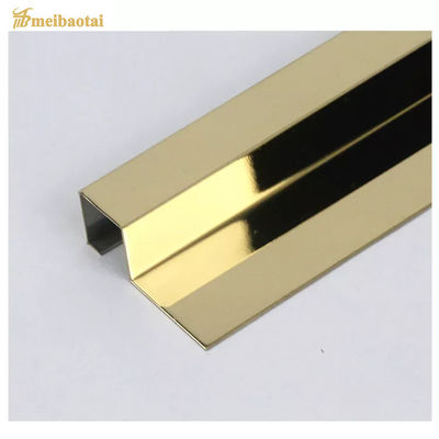 304 roestvrij staal U-profiel hoektegel 10 ft lengte voor randbescherming