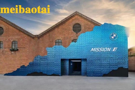 Goede prijs De onregelmatige Blauwe van het het Roestvrije staalblad van de Waterrimpeling van het de Decoratiebureau Salon van de het Haarschoonheid online