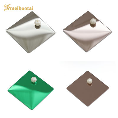 Spiegel Afwerking Decoratieve roestvrijstalen plaat 4x8 Grootte 0,65 mm Dikte voor elegant decoratie
