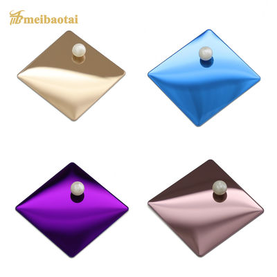 PVD Plating Spiegelafwerking Decoratief Roestvrij Staal Plaat 4x8 Maat 0.6mm Dikte