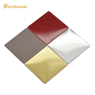 0.75mm van de het Blad Rode Kleur van het Dikteroestvrije staal Hairline Geborsteld Decoratief de Rijstkooktoestel