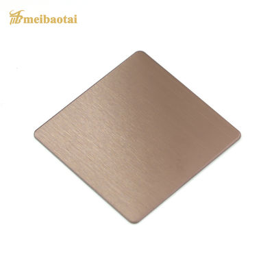 Goede prijs Rose Gouden Mat Afwerking Decoratief Roestvrij Staal Plaat 4x8 Maat 0.65mm Dikte PVD Gecoat online