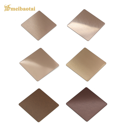 2438mm het Bladss201 Gezandstraald Brons Rose Gold Color van het Lengte Decoratief Roestvrije staal