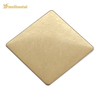 Goede prijs Gouden Matte Afwerking Decoratief roestvrij staal plaat 4x8 Grootte 0,65 mm Dikte online
