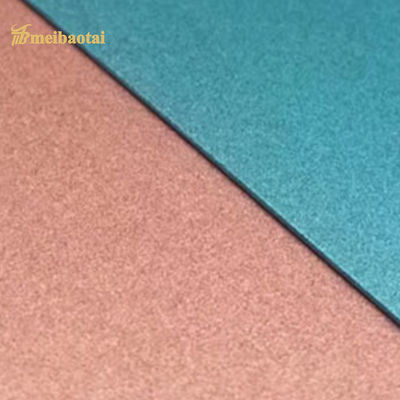Goede prijs Het roze Blauwe Hairline Roestvrij staalblad zandstraalde 0.45mm Dikte online