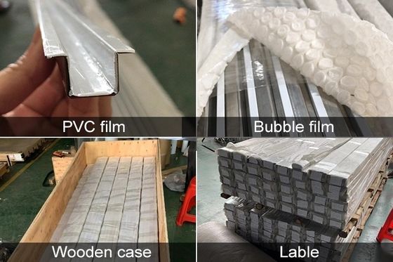 Goede prijs 304 roestvrij staal U-profiel tegel trim met V-groef en kleur coating voor decoratieve randbescherming online