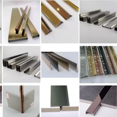 Goede prijs 15 mm 304 roestvrij staal U-vormige tegelverzorging met blauwe coating voor decoratieve rand online