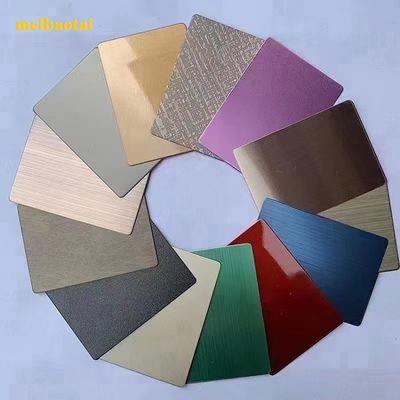 Goede prijs Spiegelglans Decoratief Roestvrij Staal Plaat 4x8 Maat 0.6mm Dikte voor Elegante Wand- en Plafonddecoratie online
