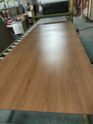 Goede prijs Imitatie van massief hout Graan roestvrij staal platen Hotel decoratie online