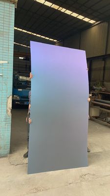 Goede prijs 201 304 Gradient Blauw Rood Roestvrij staal Platen Deur Hotel Decoratie online