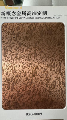 Goede prijs ss304 Antieke kleuren etsen roestvrij staal plaat decoratie plaat online