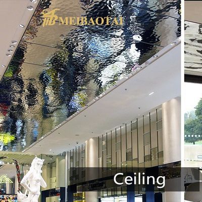 Goede prijs Ss304 201 0,65 mm Spiegel Water Ripple Plaat Decoratie Plafond, muur online
