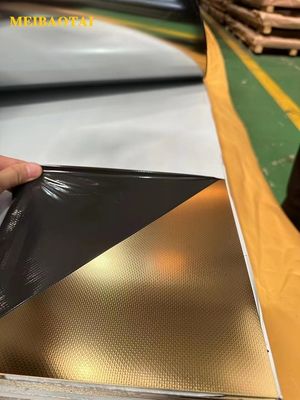 Goede prijs 4 * 8ft voorraad Gedrukt linnen roestvrij staal plaat decoratie plaat online