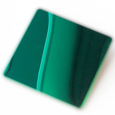Goede prijs PVD Groene Kleur Coating Spiegelafwerking 304 Kwaliteit Decoratief Roestvrij Staal Plaat voor Interieurdecoratie online