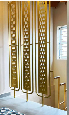 Goede prijs Hotel en huis decoratie Roomscheiding van roestvrij staal in roosgoud Bronzen en goud Kleuren Aanpasbare maten en patronen beschikbaar online