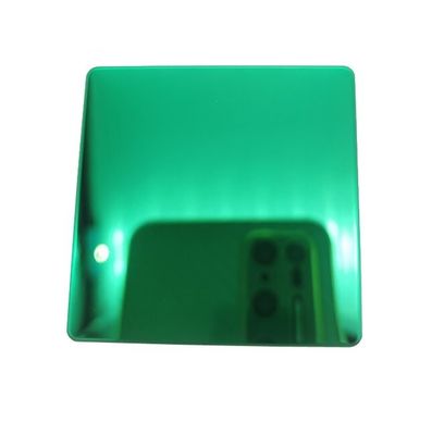 PVD groene spiegel roestvrij staalplaat 304/201 EN-standaard decoratief plaat