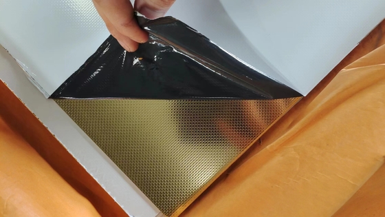 Spiegel gestempelde roestvrijstalen plaat PVD kleur coating decoratie Gedrukt plaat