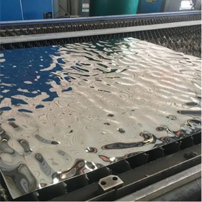 Goede prijs Zilveren spiegel gepolijst watergolf roestvrij staal plaat voor interieur online