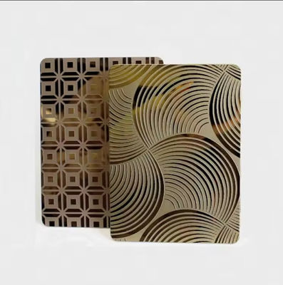 AISI-standaard 304 roestvrij staal gegraveerd plaat 1219x3048 mm voor decoratieve toepassingen
