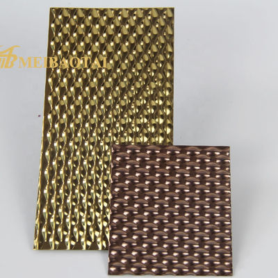 Goede prijs Goud Roos Goud Stempel Decoratieve roestvrij staal plaat 304 roestvrij staal 1219x2438mm online