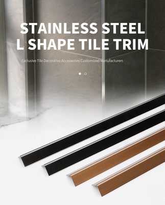 Roestvrij staal strip L profiel Duurzaam L tegel trim 0,55 mm dikte