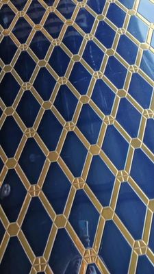 Goede prijs Tweekleurig patroon roestvrijstalen stempelplaat decoratie kast, bar online