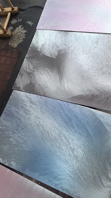 Modieuze Kleur Borstelpatroon Roestvrijstalen Plaat Decoratie Studio