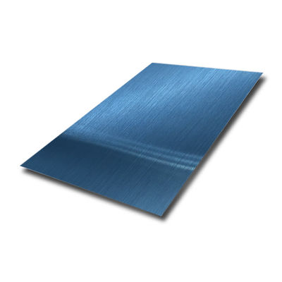 PVD blauwe roestvrij staalplaat met EN-standaard 304/201 kwaliteit en 0,3-1,2 mm dikte voor decoratieve toepassingen