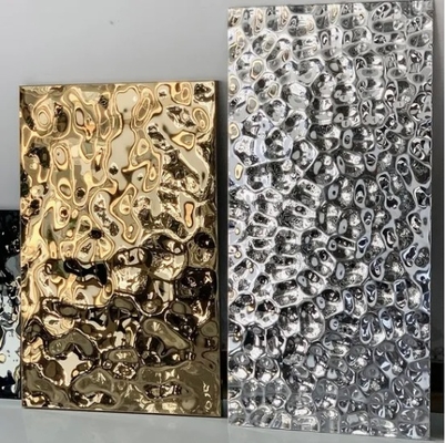 Zilver/Goud/Waterrimpeling Roestvrijstalen Plaat voor Diverse Kleuropties