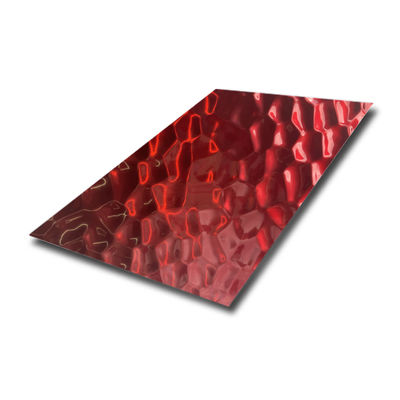 Honeycomb Design China Rood 304 roestvrij staalplaat - Decoratief gestempeld PVD-kleurbedekt