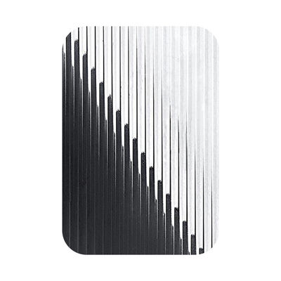 Goede prijs Strips Pattern Gedrukt roestvrij staal plaat Metalen plaat met 0,85 mm dikte en gespleten rand online