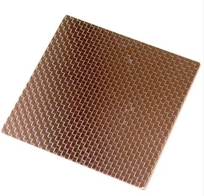 Rozengoud spiegel geïmprimeerd roestvrij staalplaat van graad 201 met 0,85 mm dikte voor decoratief gebruik