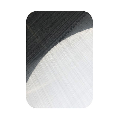 Silver Mirror Cross Hairline Stainless Steel Sheet 1219x2438mm Plate