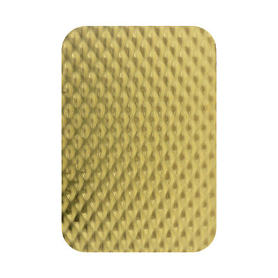 Goede prijs Gouden spiegelafwerking 304 201 roestvrij staal reliëfplaat met 0,85 mm dikte voor decoratieve wandpanelen online