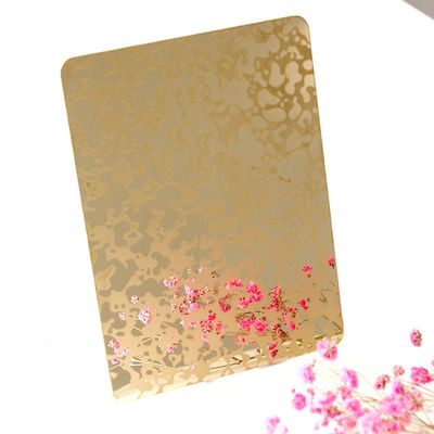 Goede prijs Goudspiegel 304 roestvrij staal gegraveerd plaat 1219x3048mm voor decoratieve toepassingen online