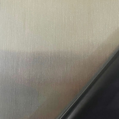 Goede prijs 0,55 mm dikte 1219x2438 mm PVD kleur gecoate haarlijn roestvrijstalen plaat met Scotch Brite-afwerking online