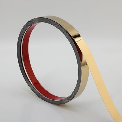 Goede prijs Roestvrij staal gouden spiegel / Hailrine strook decoratie muur online