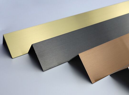 Zwarte Spiegel / Haarlijn Roestvrij Staal L V Tegelafwerking Decoratie Muur