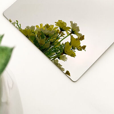 304 Spiegelafwerking Decoratieve Roestvrijstalen Plaat Vier Voet